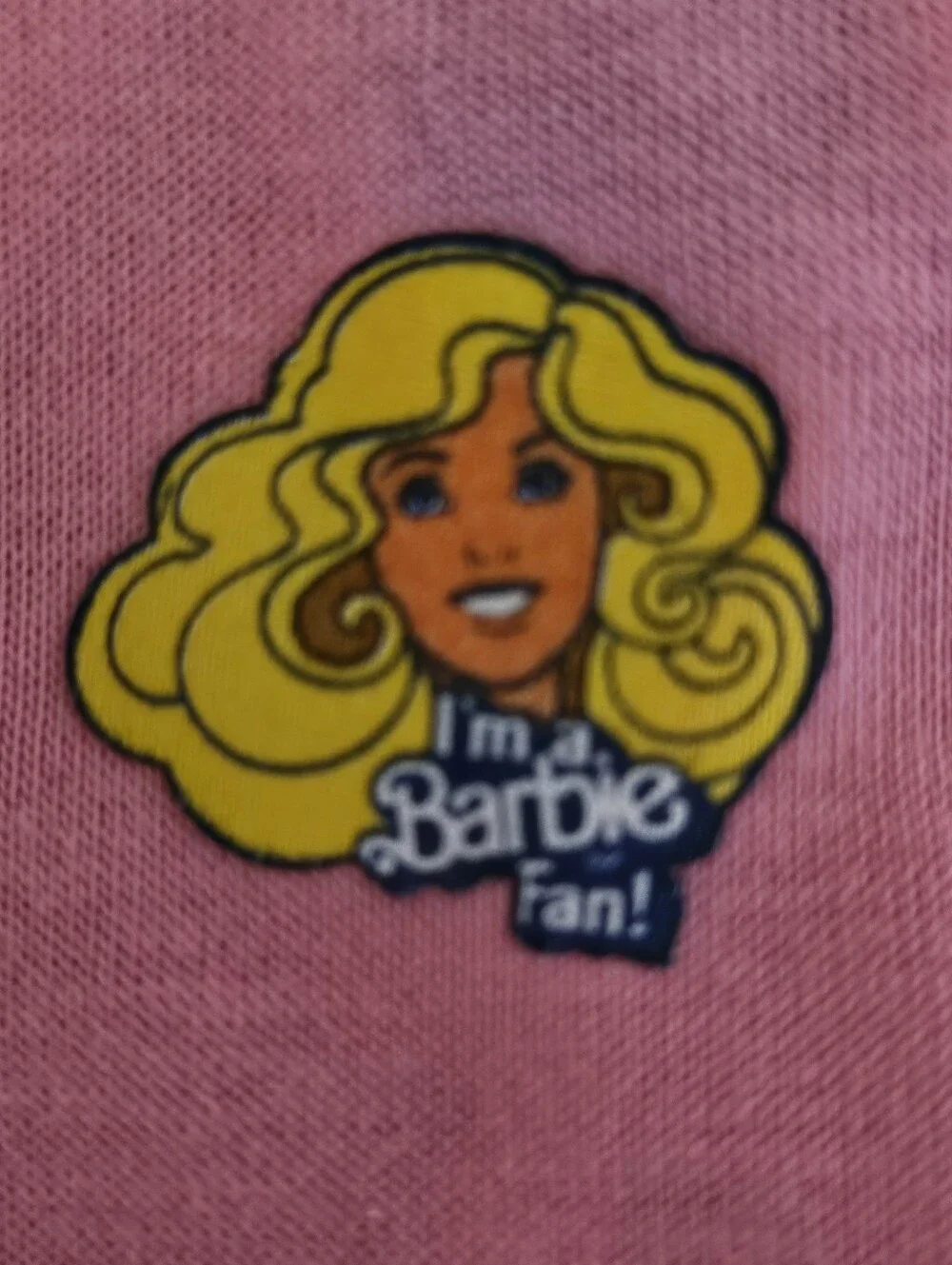 Vintage 1981 Barbie Best Buy Fashions Pink Shirt Top #3635 I'm A Barbie Fan Grap